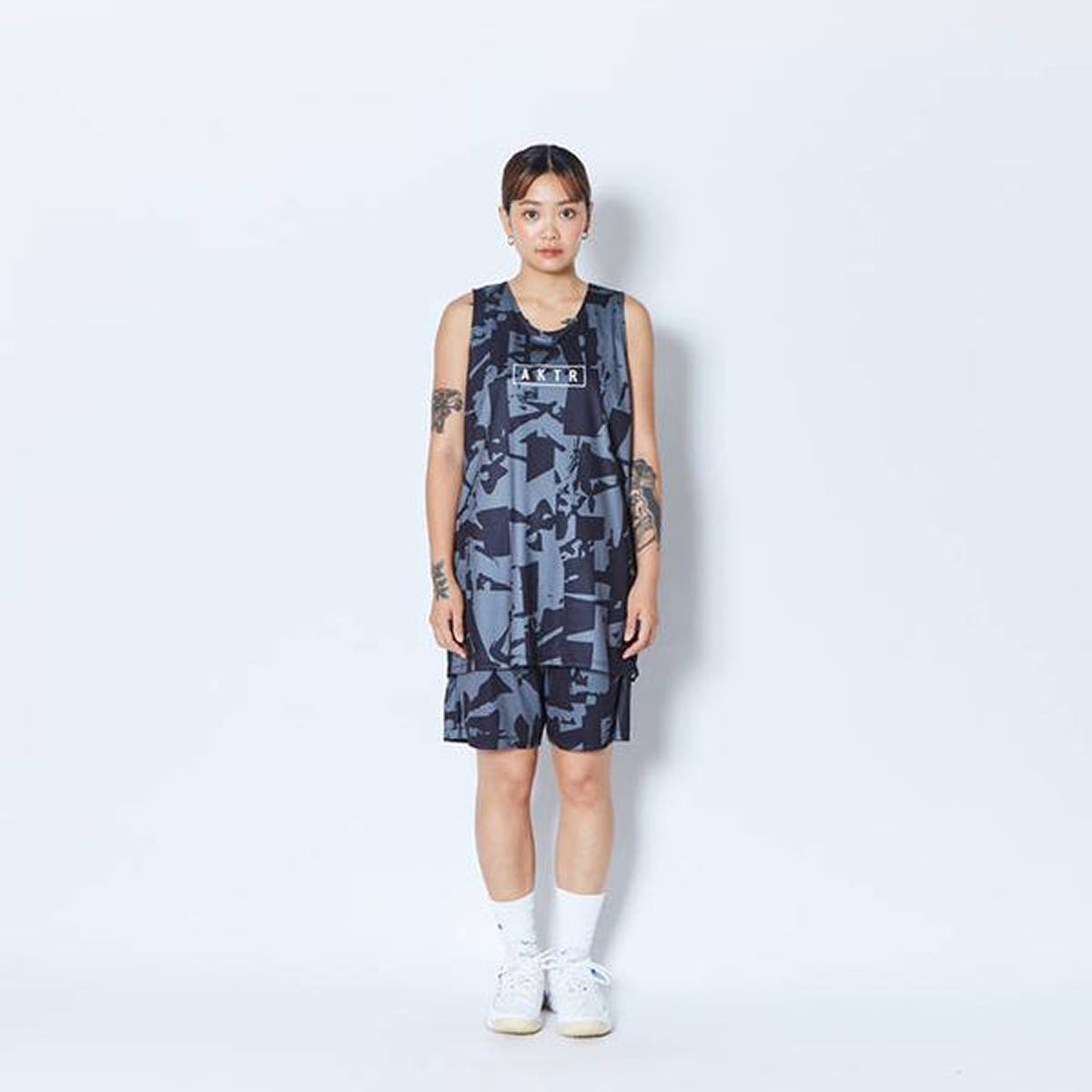 CUT-UP CAMO 8.5-INCH SHORTS