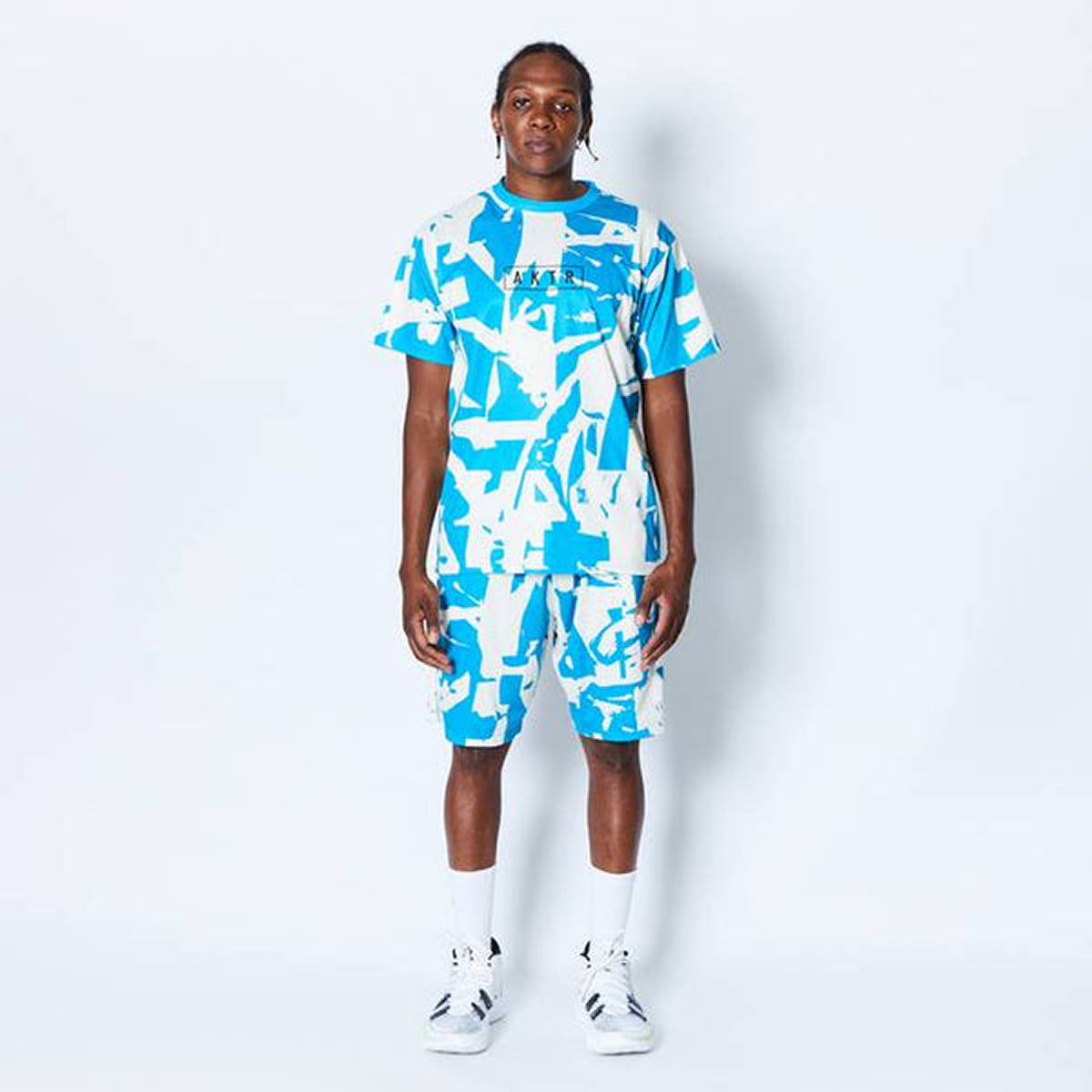 CUT-UP CAMO 8.5-INCH SHORTS