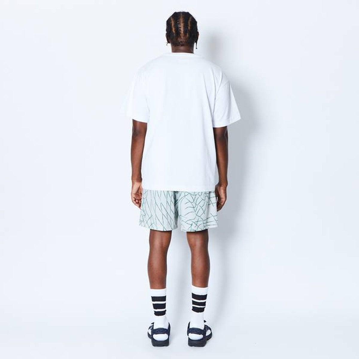 B.B.WEB 5.5-INCH SHRT WIDE PANTS