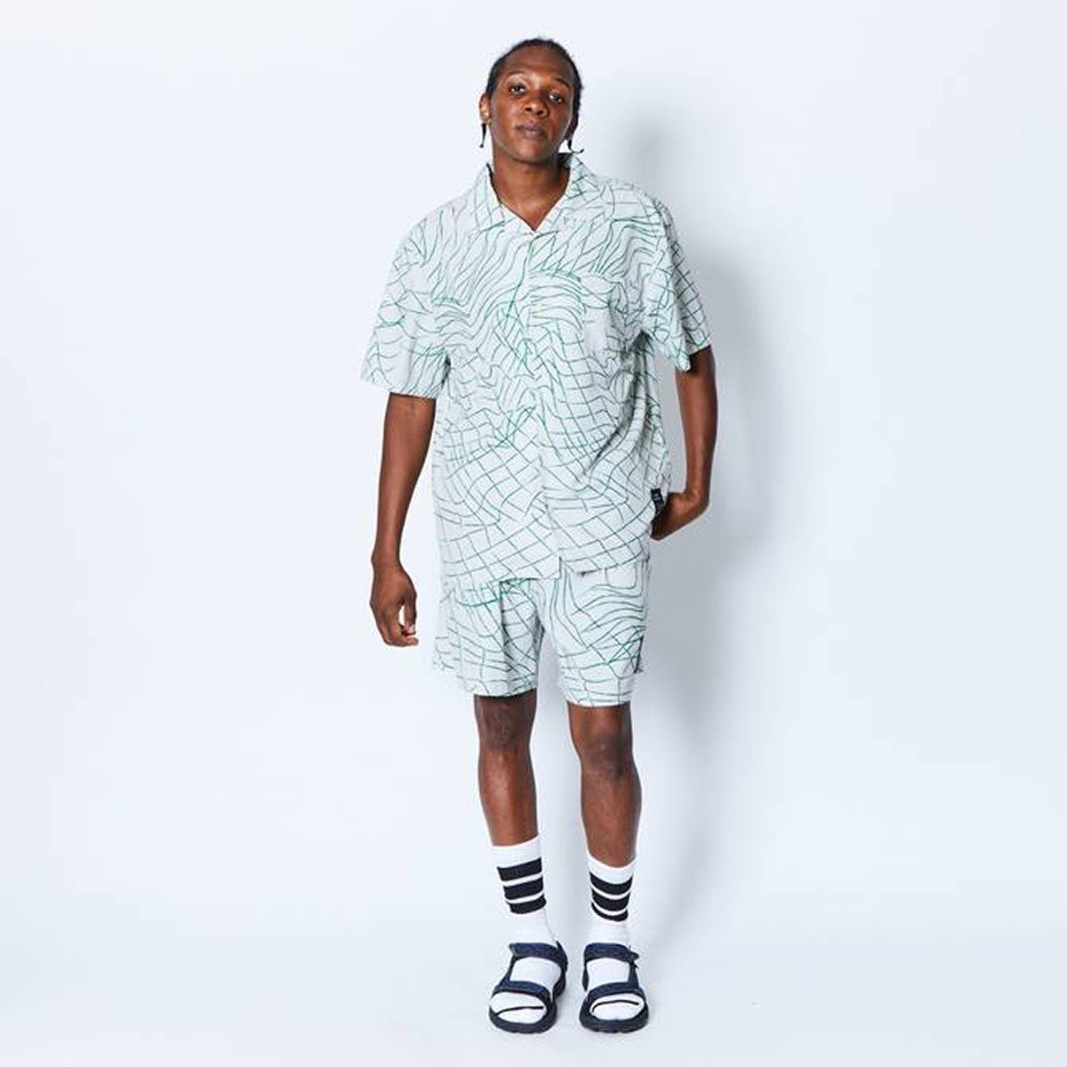 B.B.WEB 5.5-INCH SHRT WIDE PANTS