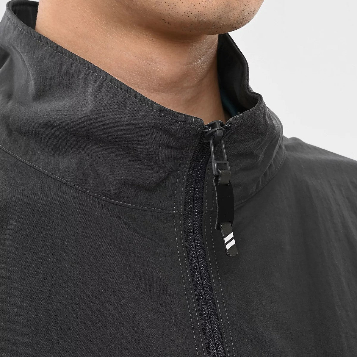 Oversized Stand Neck Vest