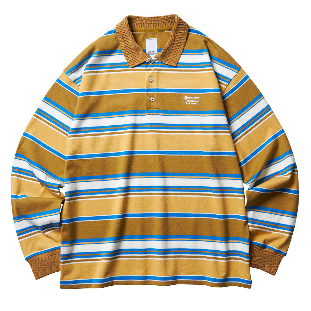 MULTI STRIPE L/S POLO SHIRT