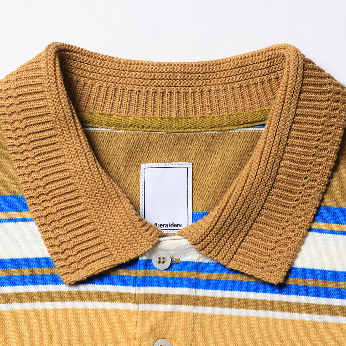 MULTI STRIPE L/S POLO SHIRT