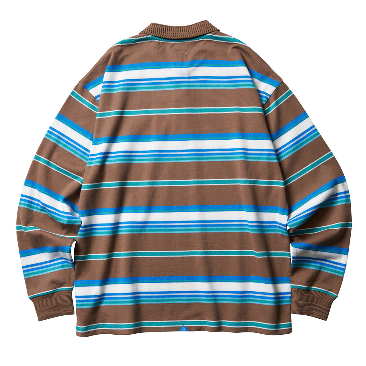 MULTI STRIPE L/S POLO SHIRT