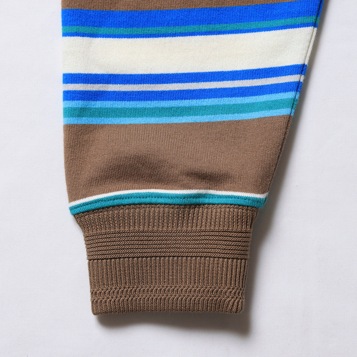 MULTI STRIPE L/S POLO SHIRT