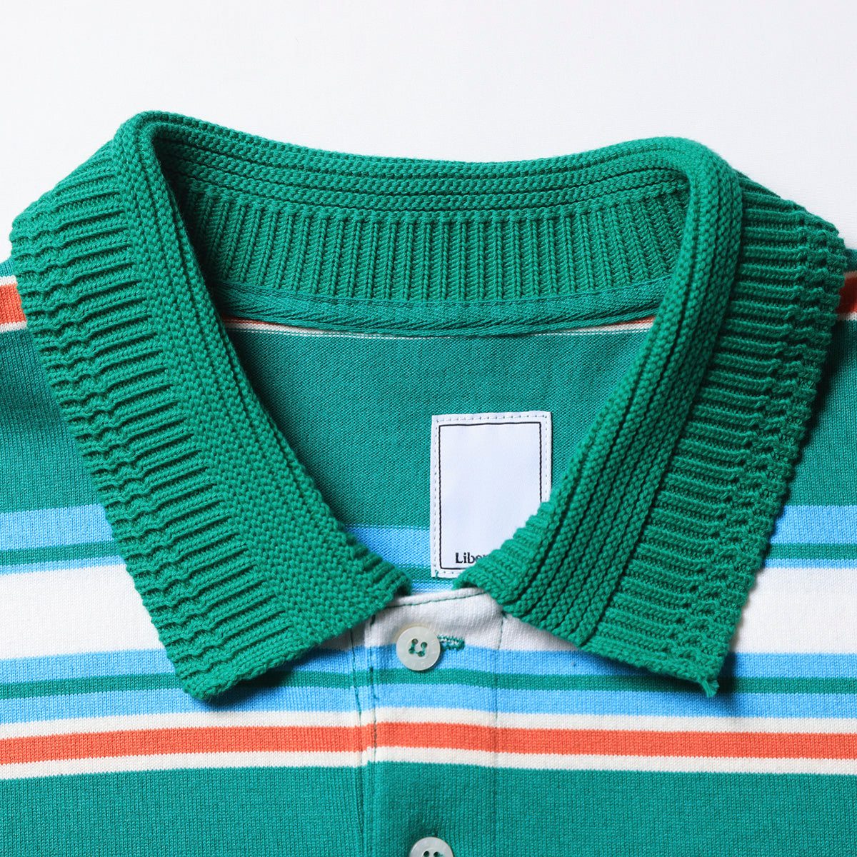 MULTI STRIPE L/S POLO SHIRT