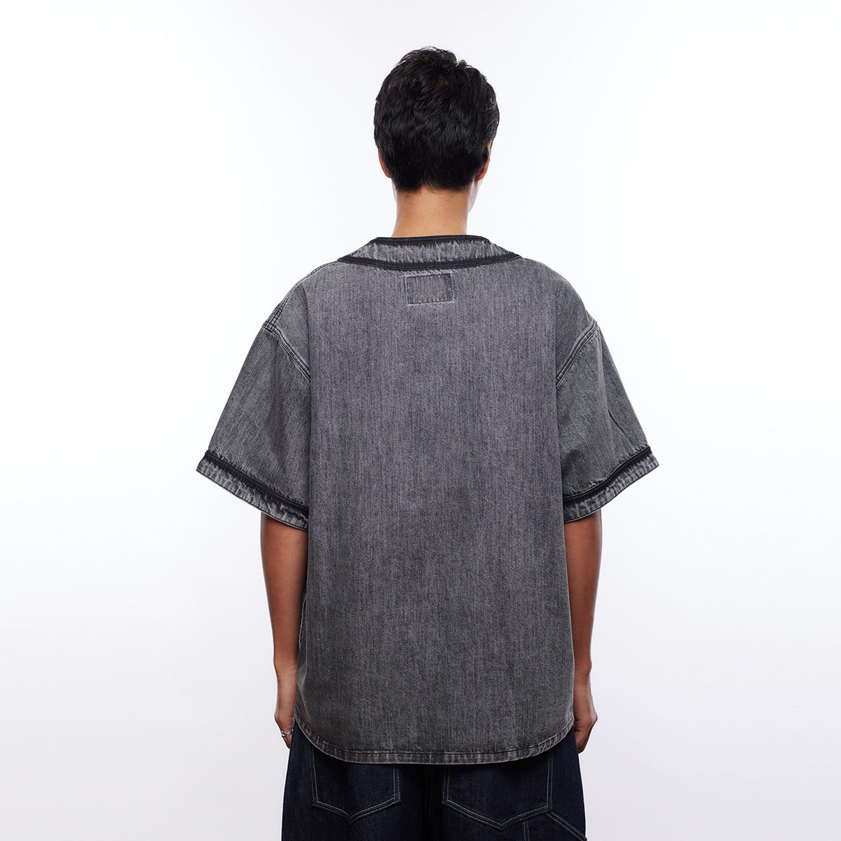 DENIM BASEBALL SHIRT