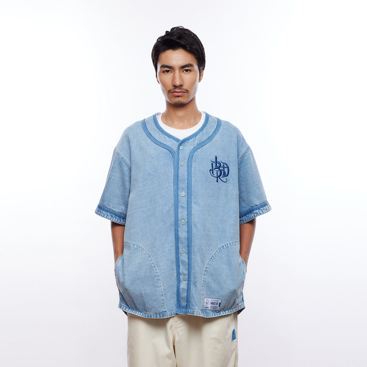 DENIM BASEBALL SHIRT