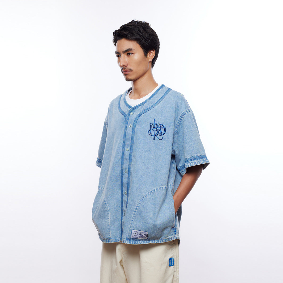 DENIM BASEBALL SHIRT