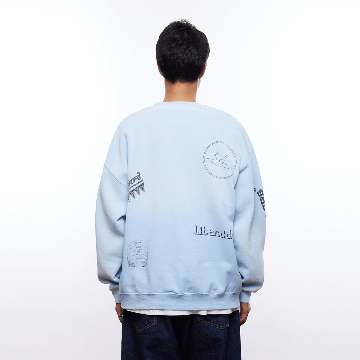 HANDWRITING PRINT CREWNECK