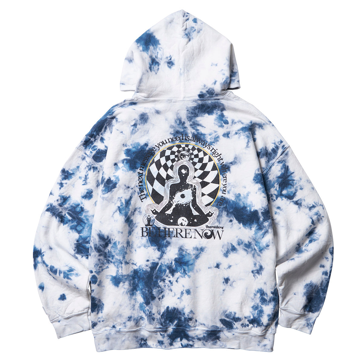 BE HERE NOW TIE-DYE HOODIE
