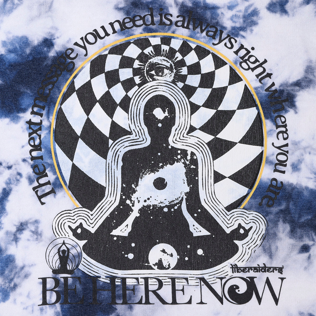 BE HERE NOW TIE-DYE HOODIE