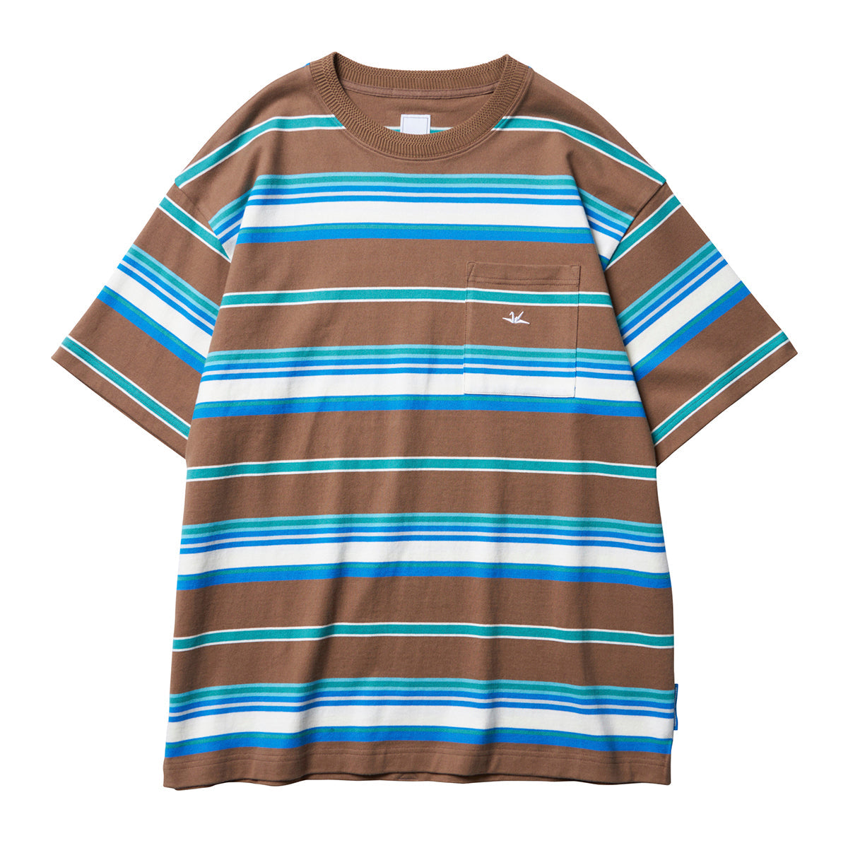 MULTI STRIPE POCKET TEE