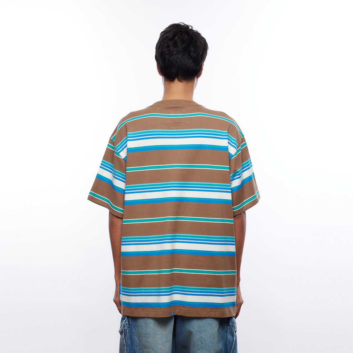 MULTI STRIPE POCKET TEE