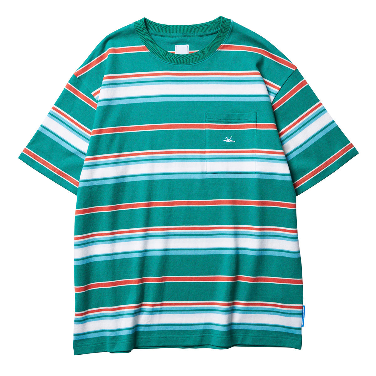 MULTI STRIPE POCKET TEE