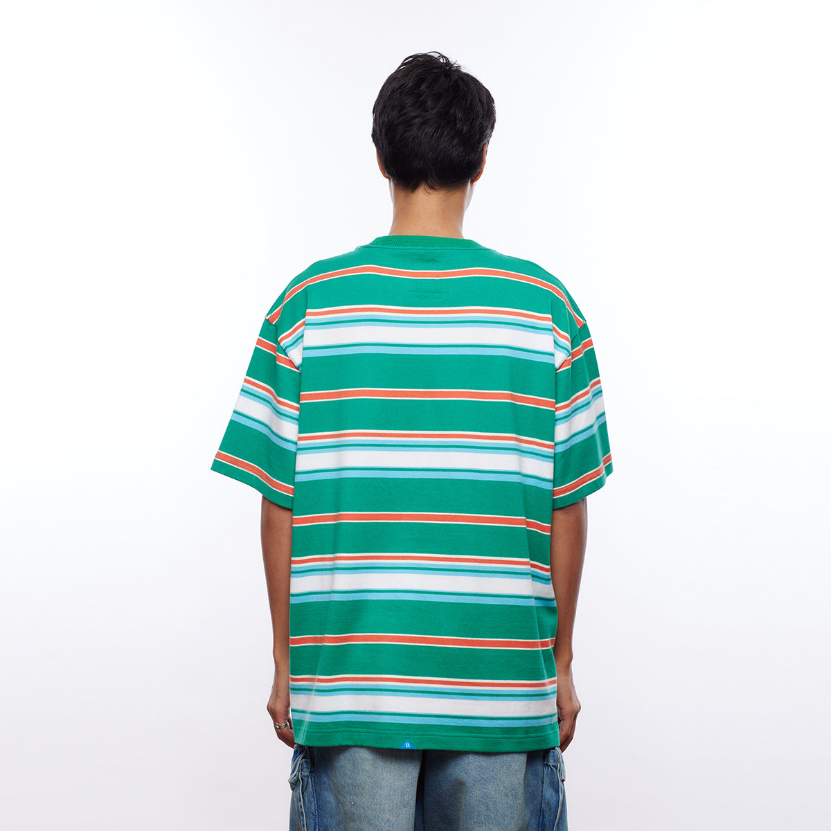 MULTI STRIPE POCKET TEE