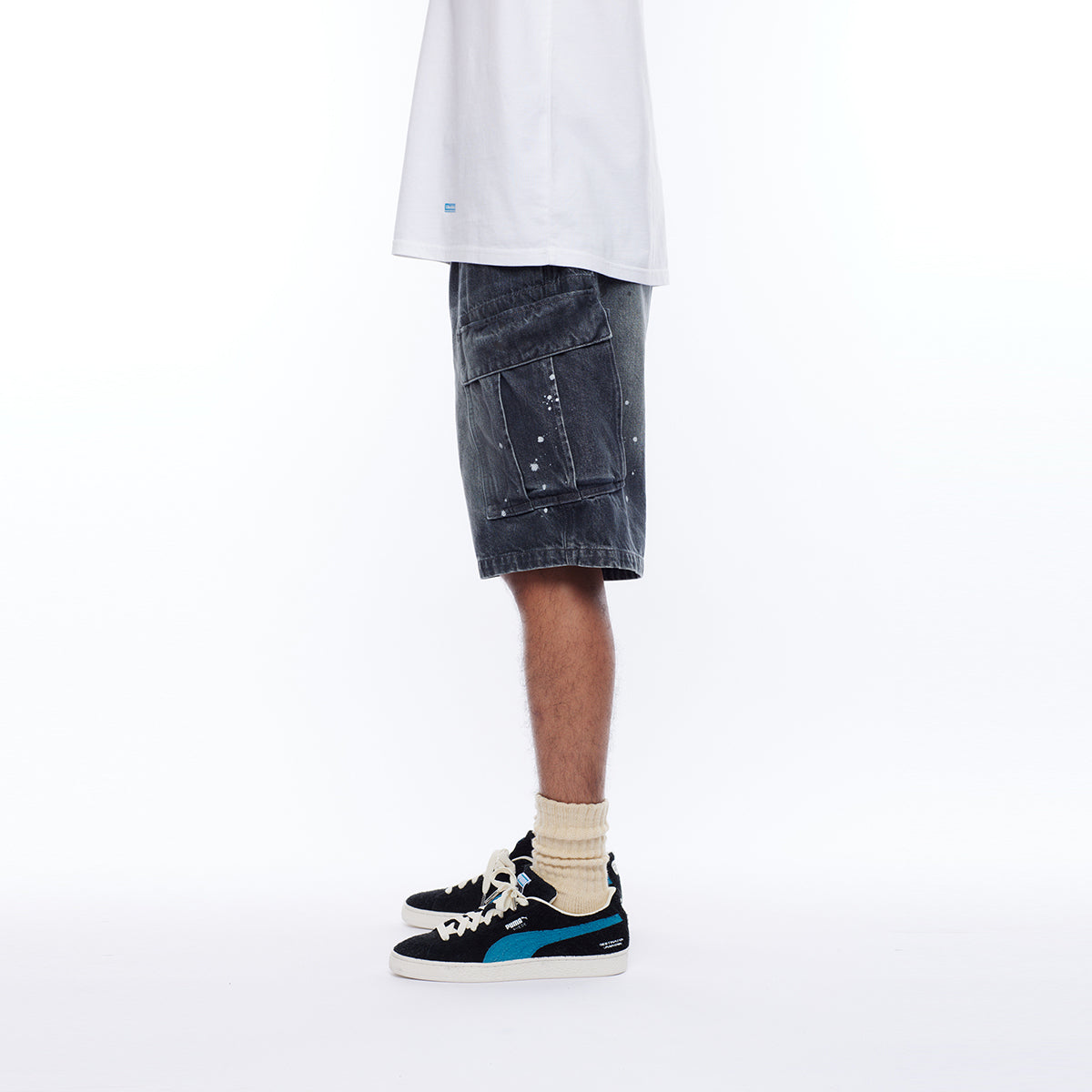 DENIM 6POCKET SHORTS