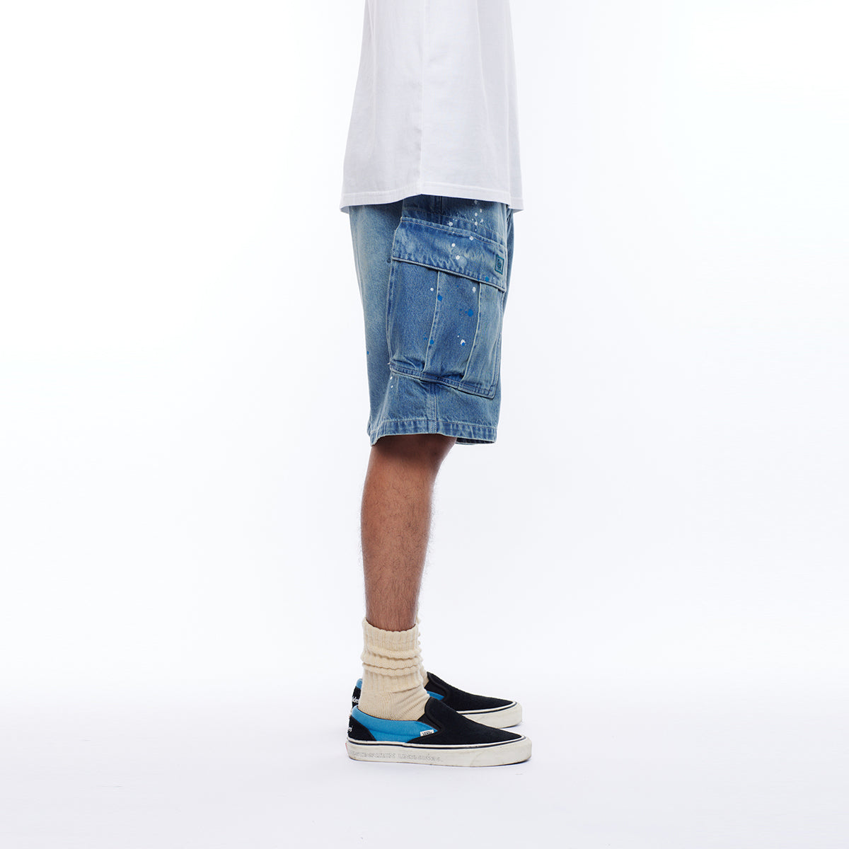 DENIM 6POCKET SHORTS