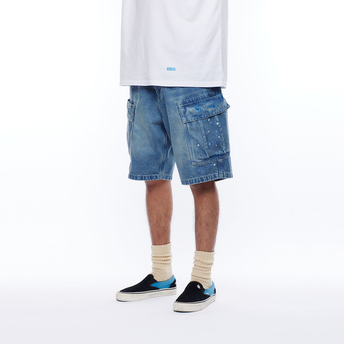 DENIM 6POCKET SHORTS