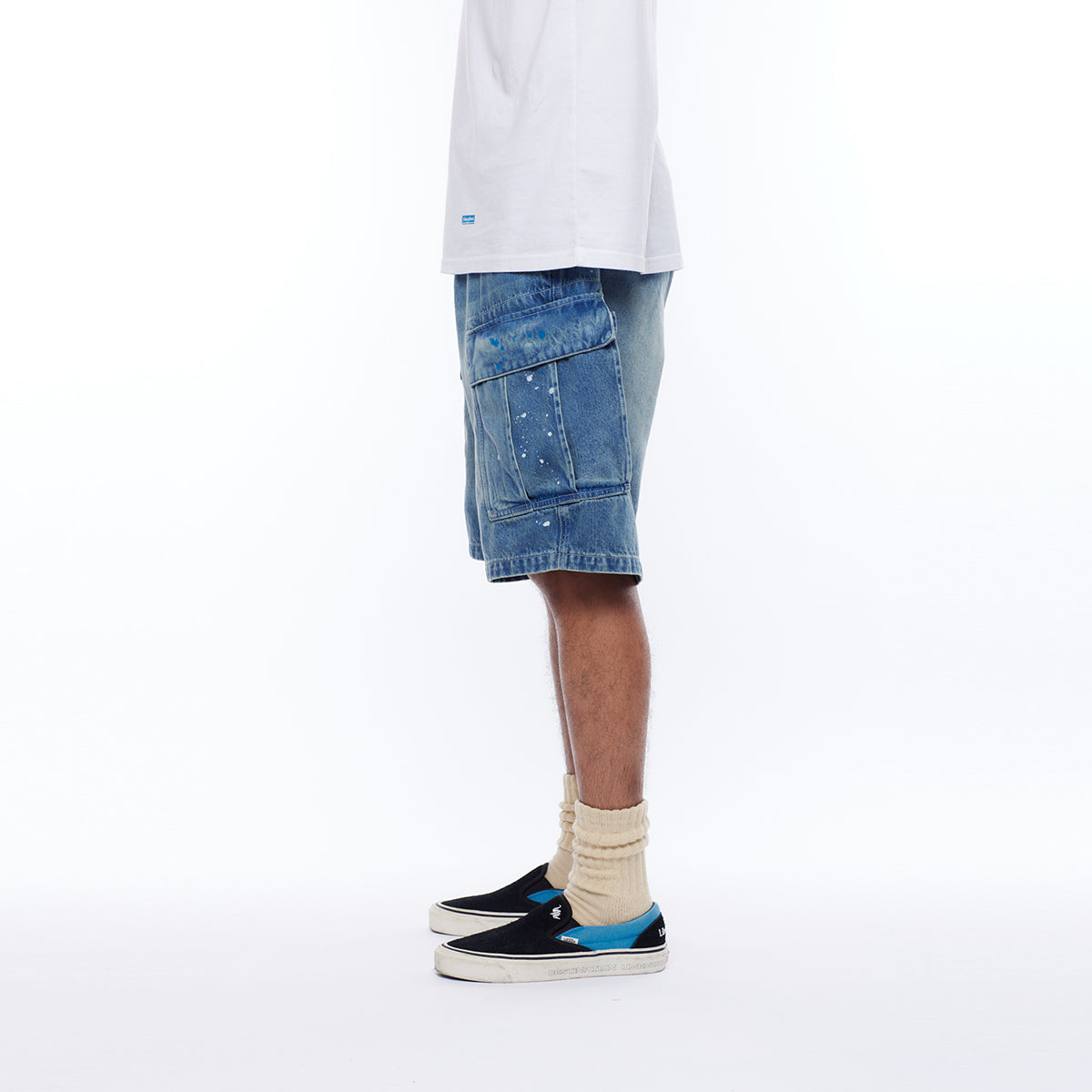 DENIM 6POCKET SHORTS