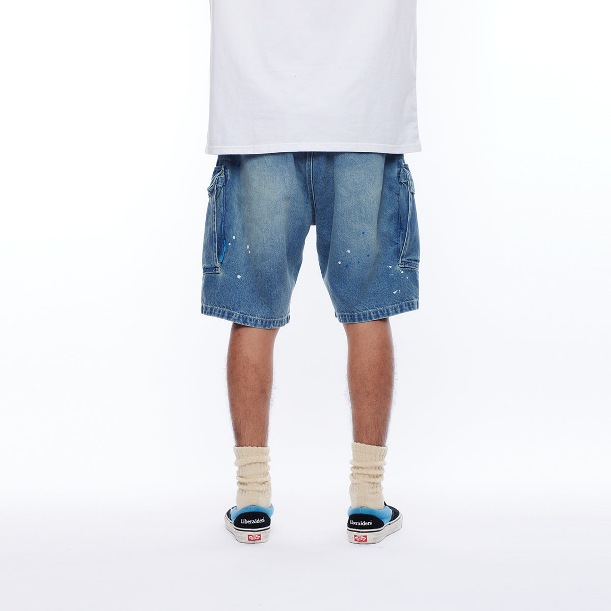 DENIM 6POCKET SHORTS