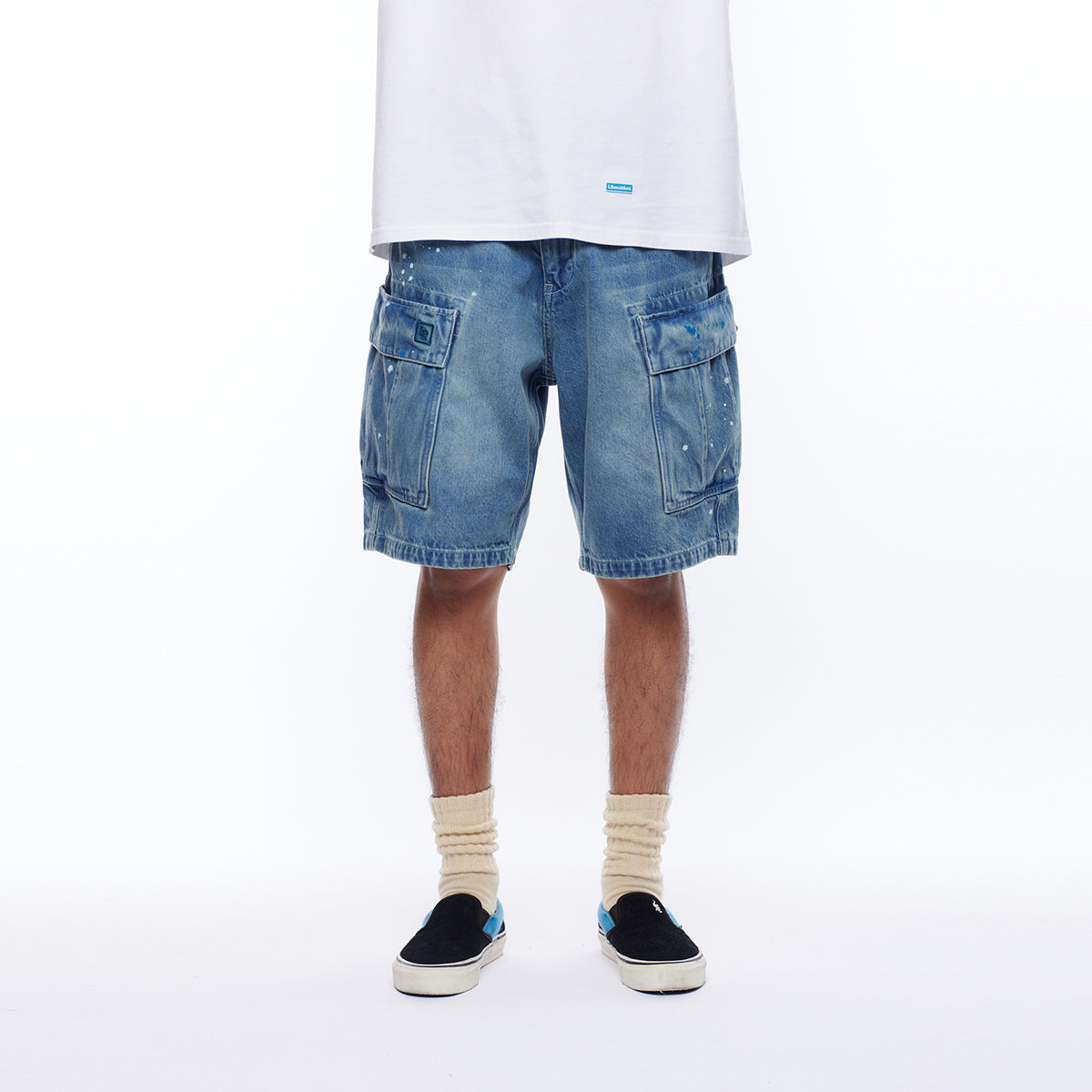 DENIM 6POCKET SHORTS