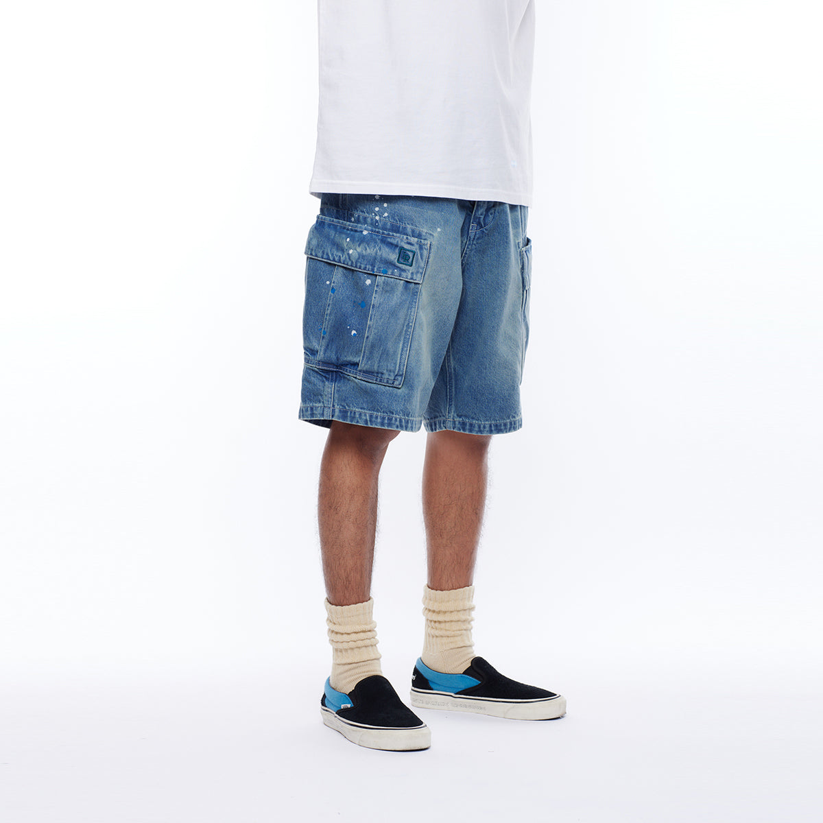 DENIM 6POCKET SHORTS
