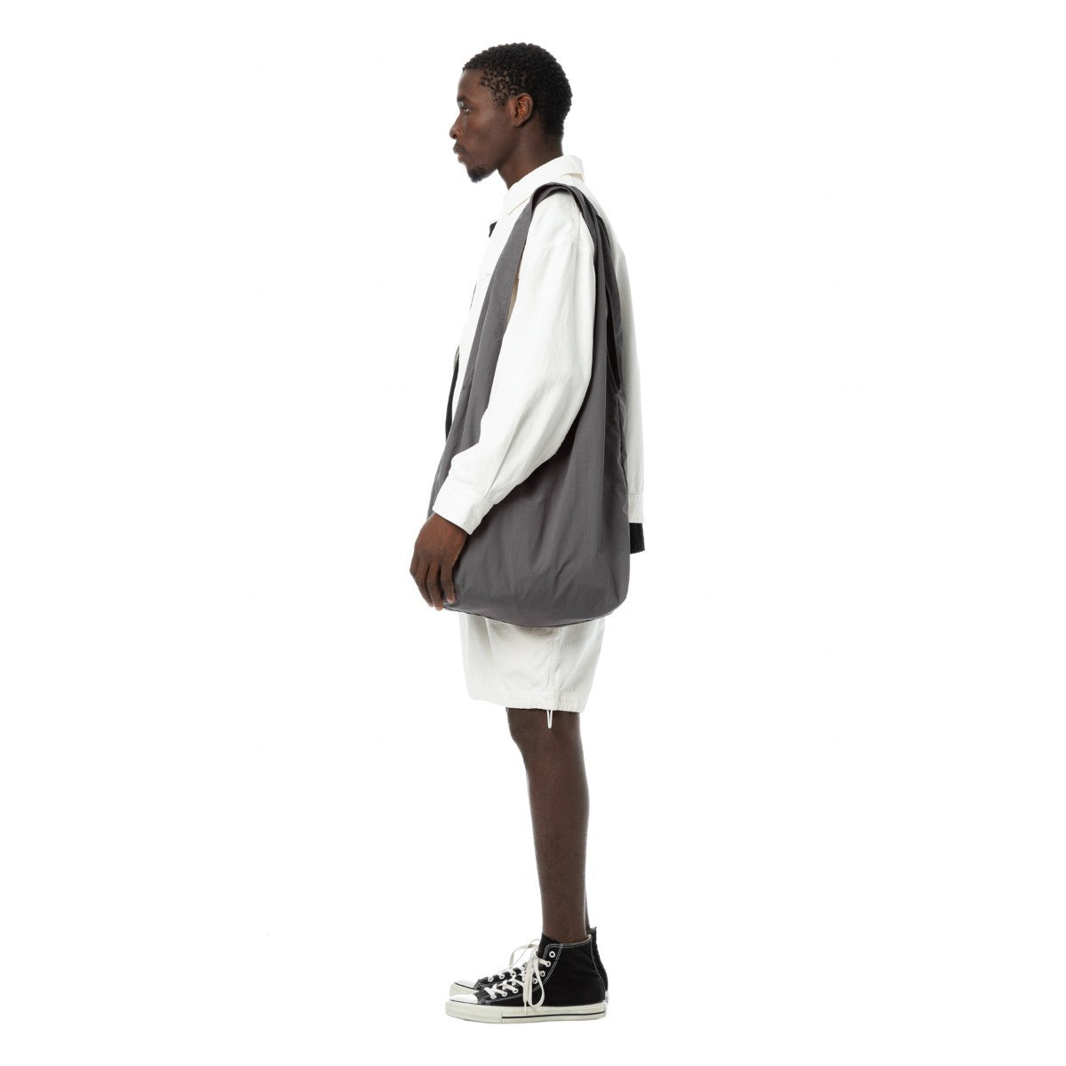 Sandinista Nylon Market Bag - CHARCOAL GRAY