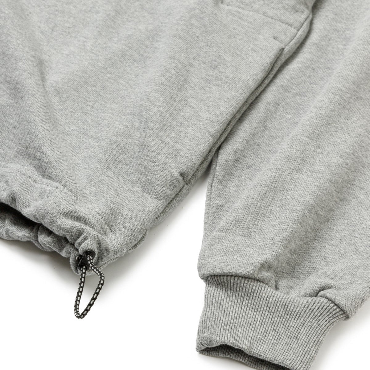 Sandinista American Cotton Elastic Hooded Sweatshirt - HEATHER GRAY