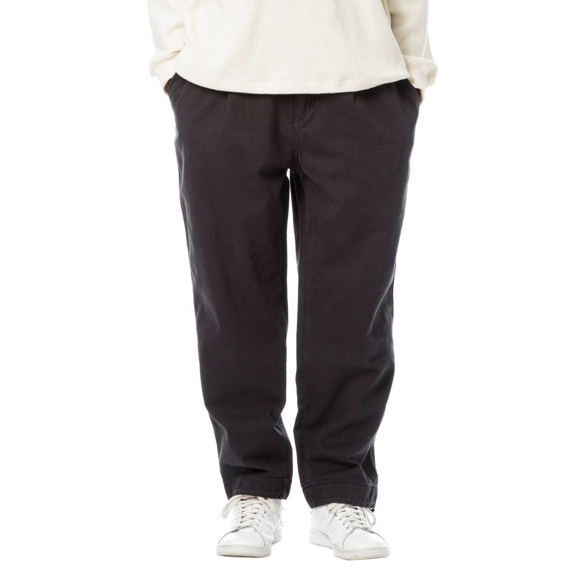 Sandinista Vintage Chino Tuck Pants Overdyed - VINTAGE BLACK