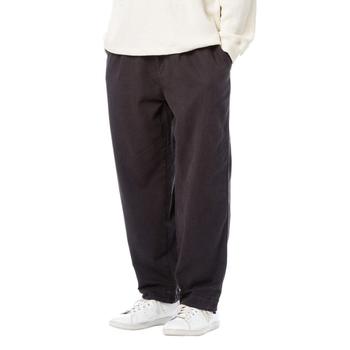 Sandinista Vintage Chino Tuck Pants Overdyed - VINTAGE BLACK