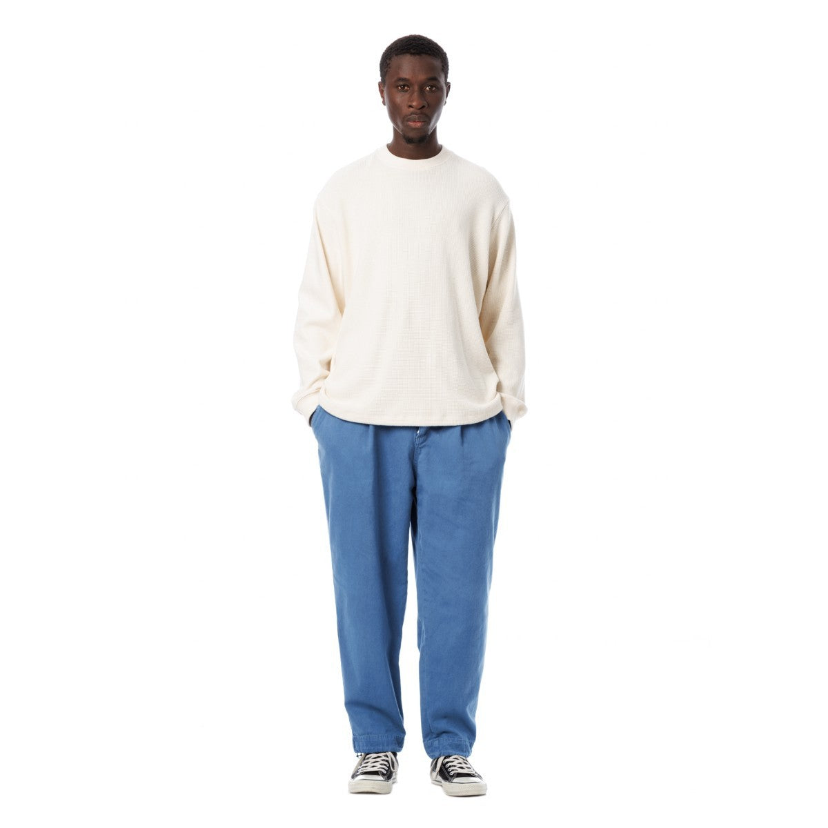 Sandinista Vintage Chino Tuck Pants Overdyed - VINTAGE BLUE