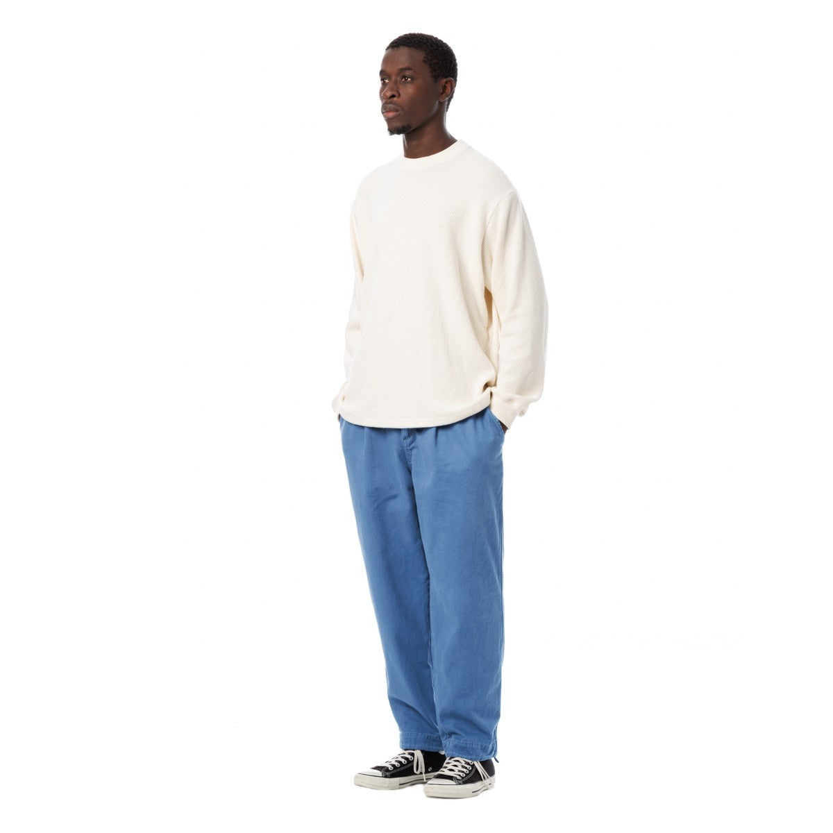 Sandinista Vintage Chino Tuck Pants Overdyed - VINTAGE BLUE