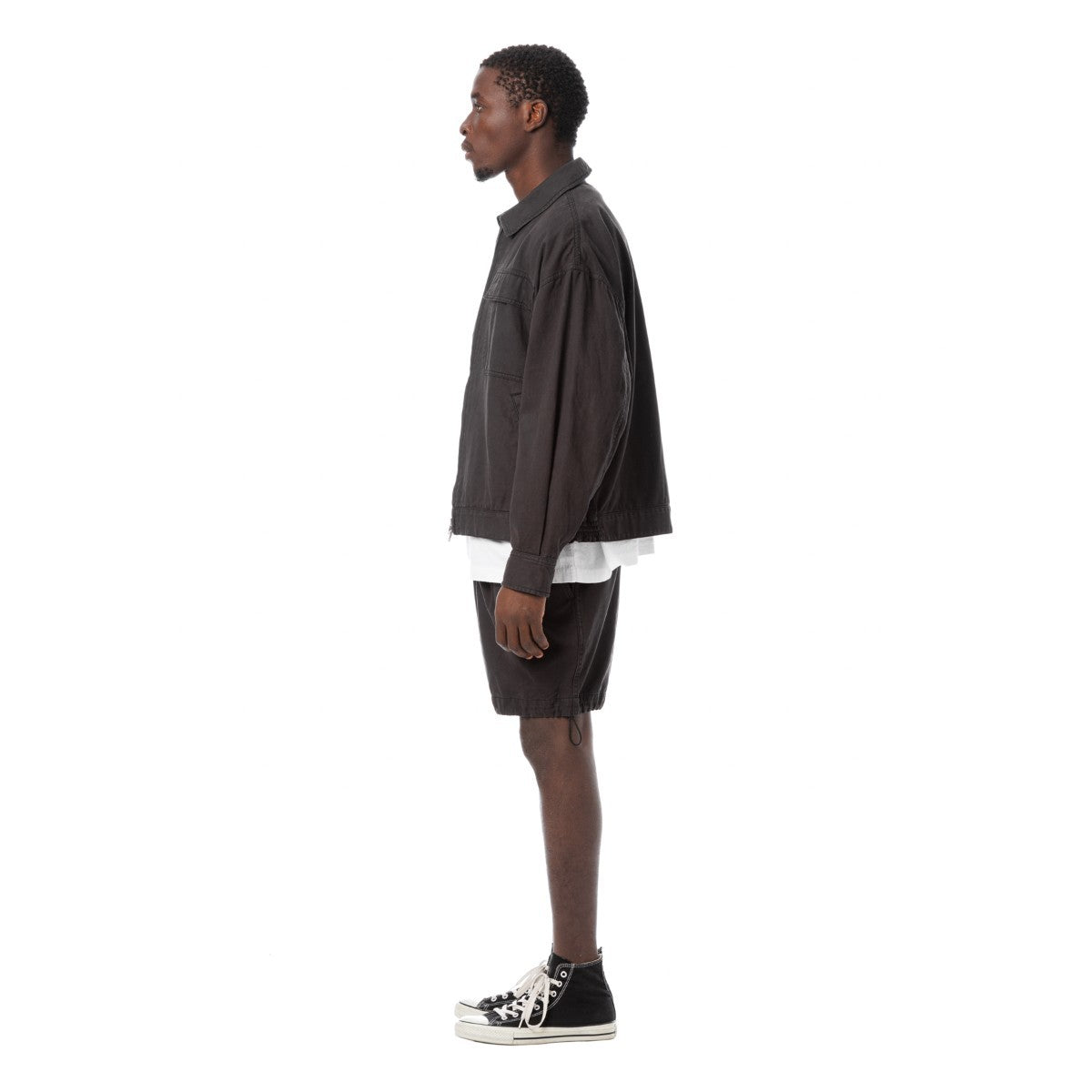 Sandinista Vintage Chino Jacket Overdyed - VINTAGE BLACK