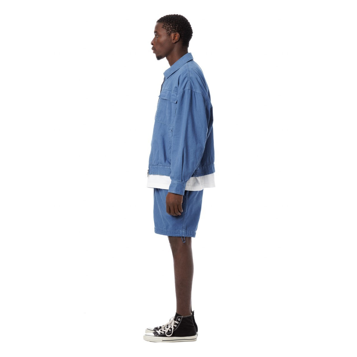 Sandinista Vintage Chino Jacket Overdyed - VINTAGE BLUE