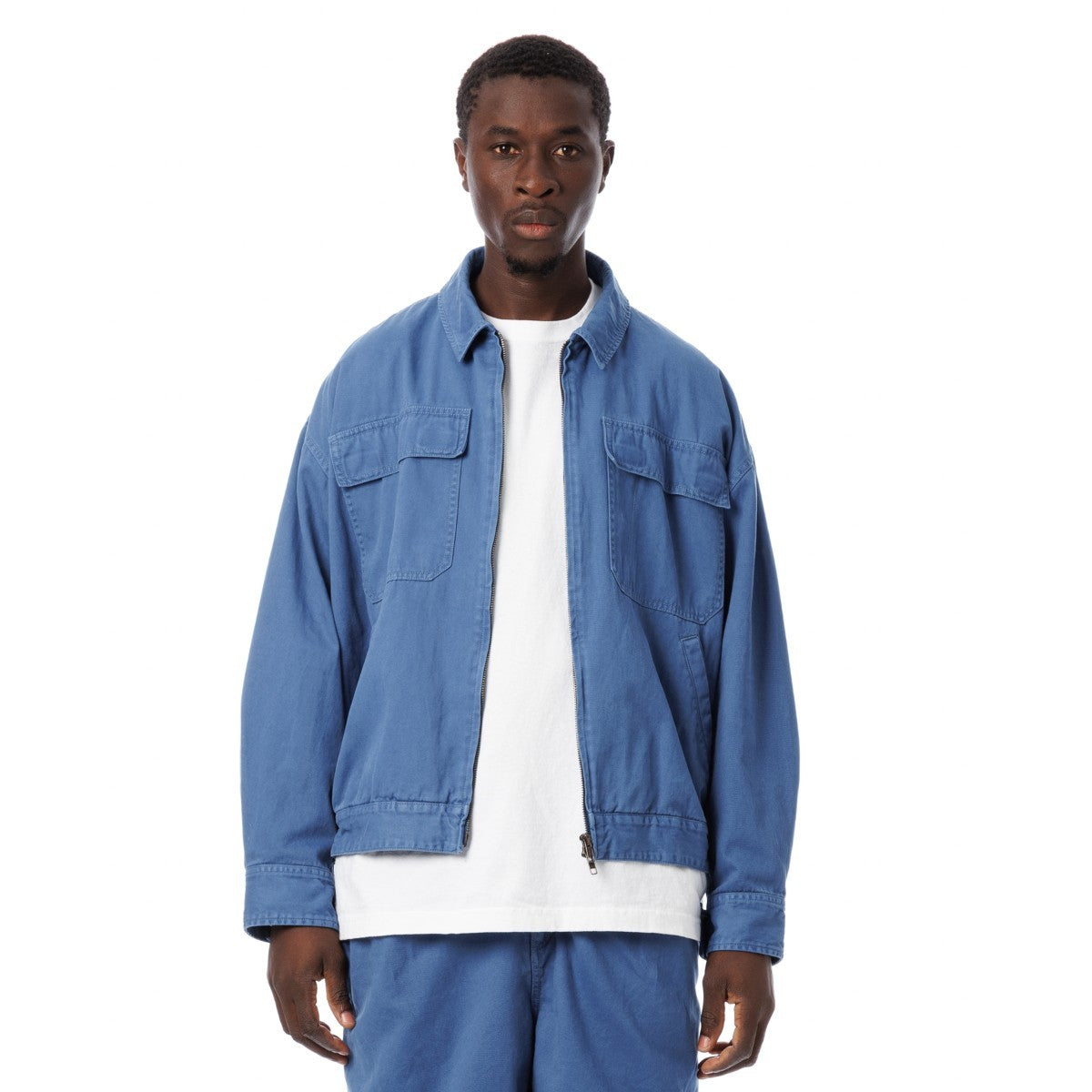 Sandinista Vintage Chino Jacket Overdyed - VINTAGE BLUE