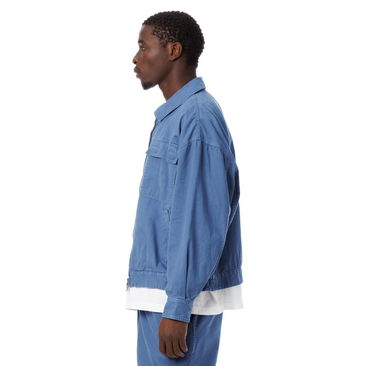 Sandinista Vintage Chino Jacket Overdyed - VINTAGE BLUE
