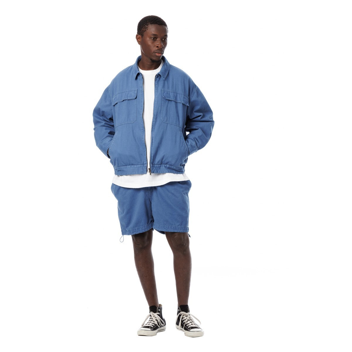 Sandinista Vintage Chino Jacket Overdyed - VINTAGE BLUE