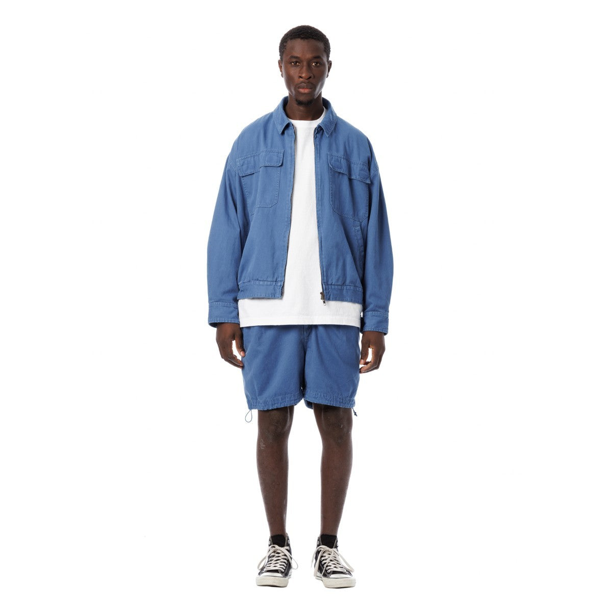 Sandinista Vintage Chino Jacket Overdyed - VINTAGE BLUE