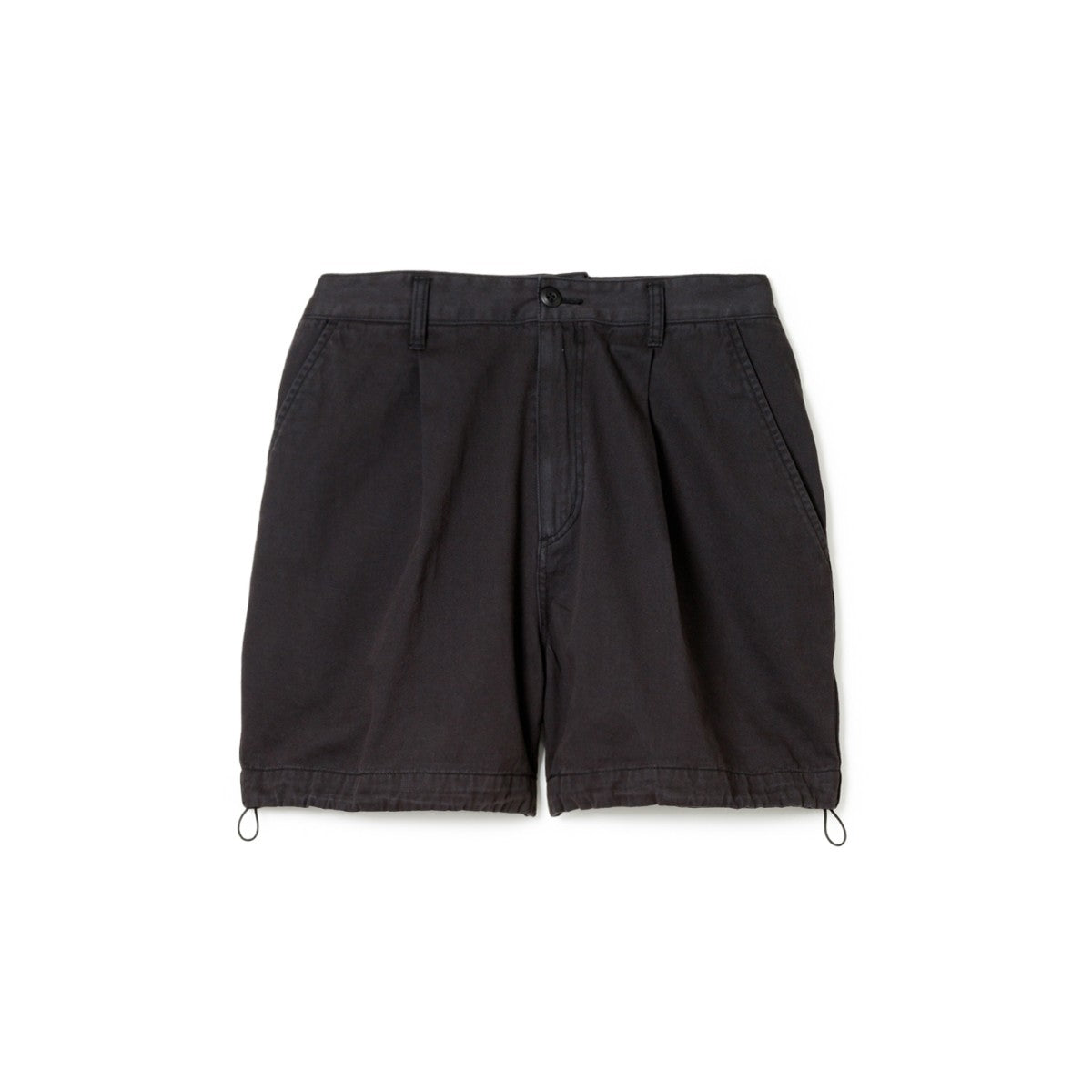 Sandinista Vintage Chino Tuck Shorts Overdyed - VINTAGE BLACK
