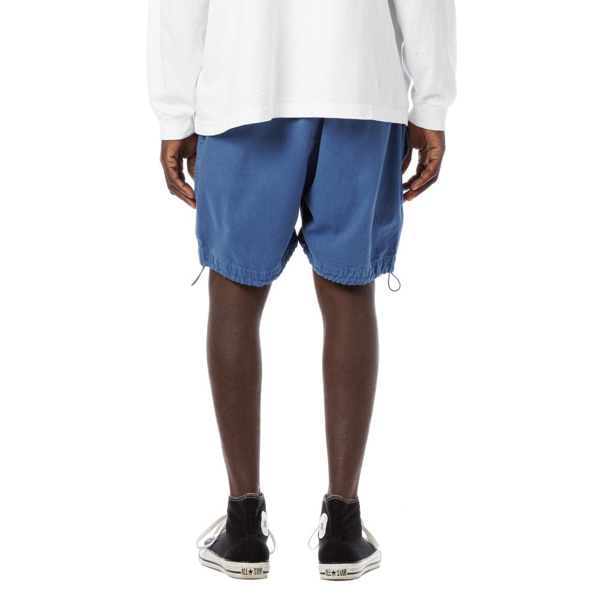 Sandinista Vintage Chino Tuck Shorts Overdyed - VINTAGE BLUE