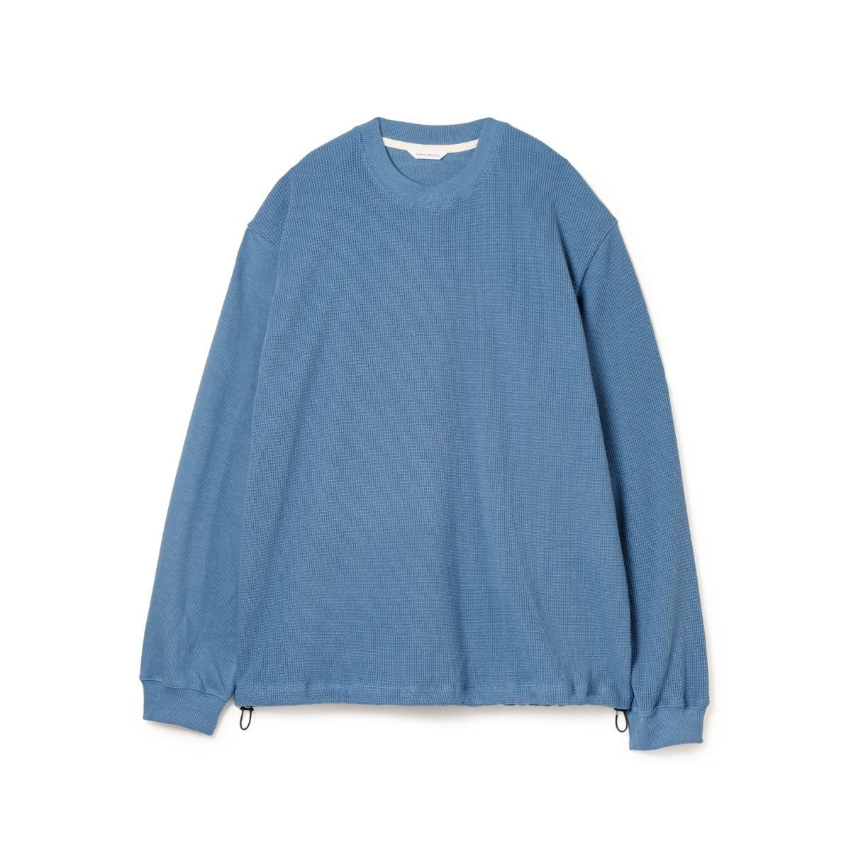 Sandinista 2 Tone Cotton Knit Top - SMOKE BLUE