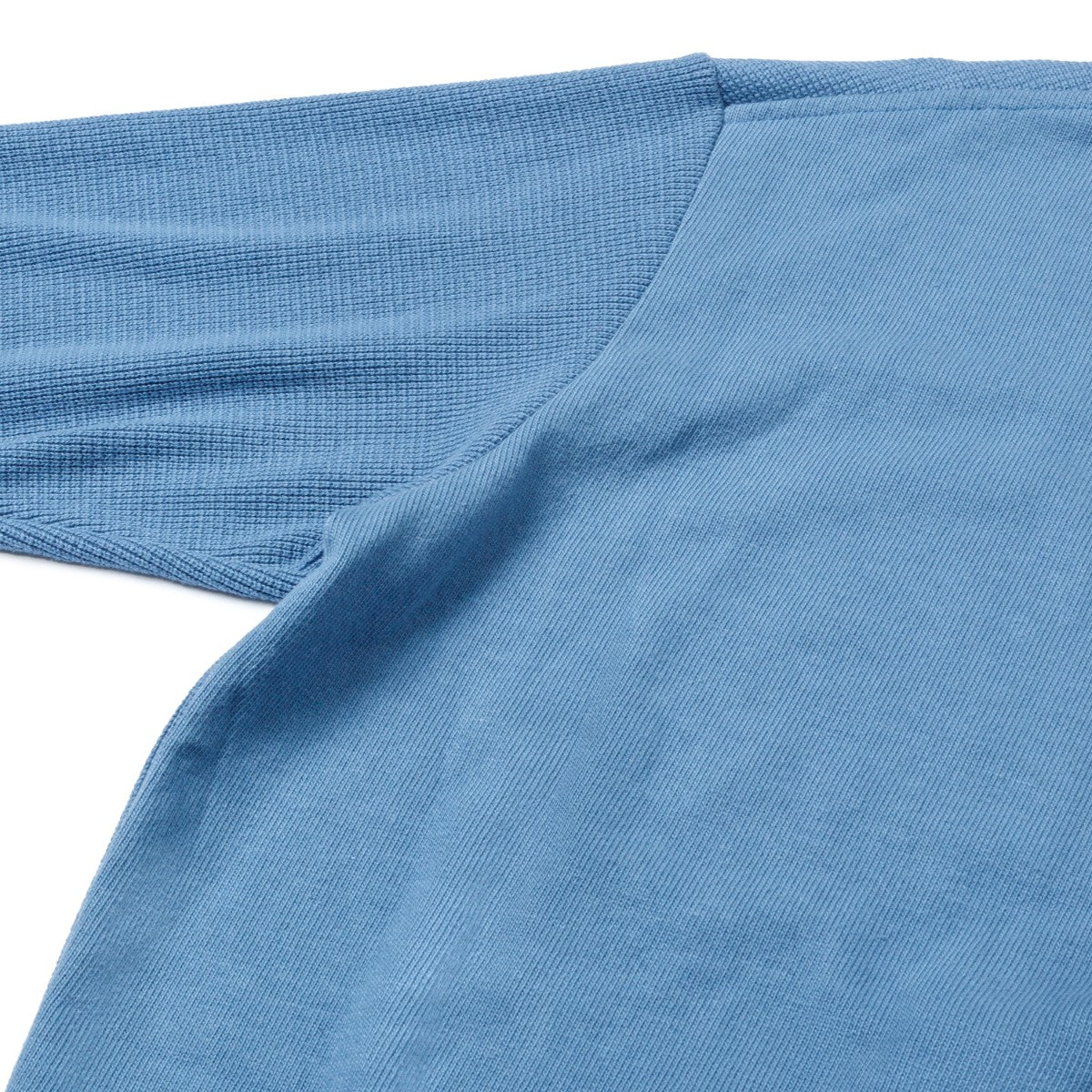 Sandinista 2 Tone Cotton Knit Top - SMOKE BLUE