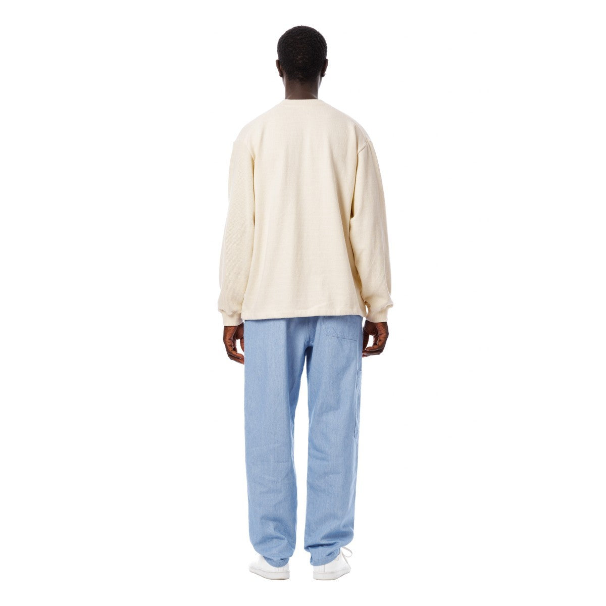 Sandinista 2 Tone Cotton Knit Top - NATURAL