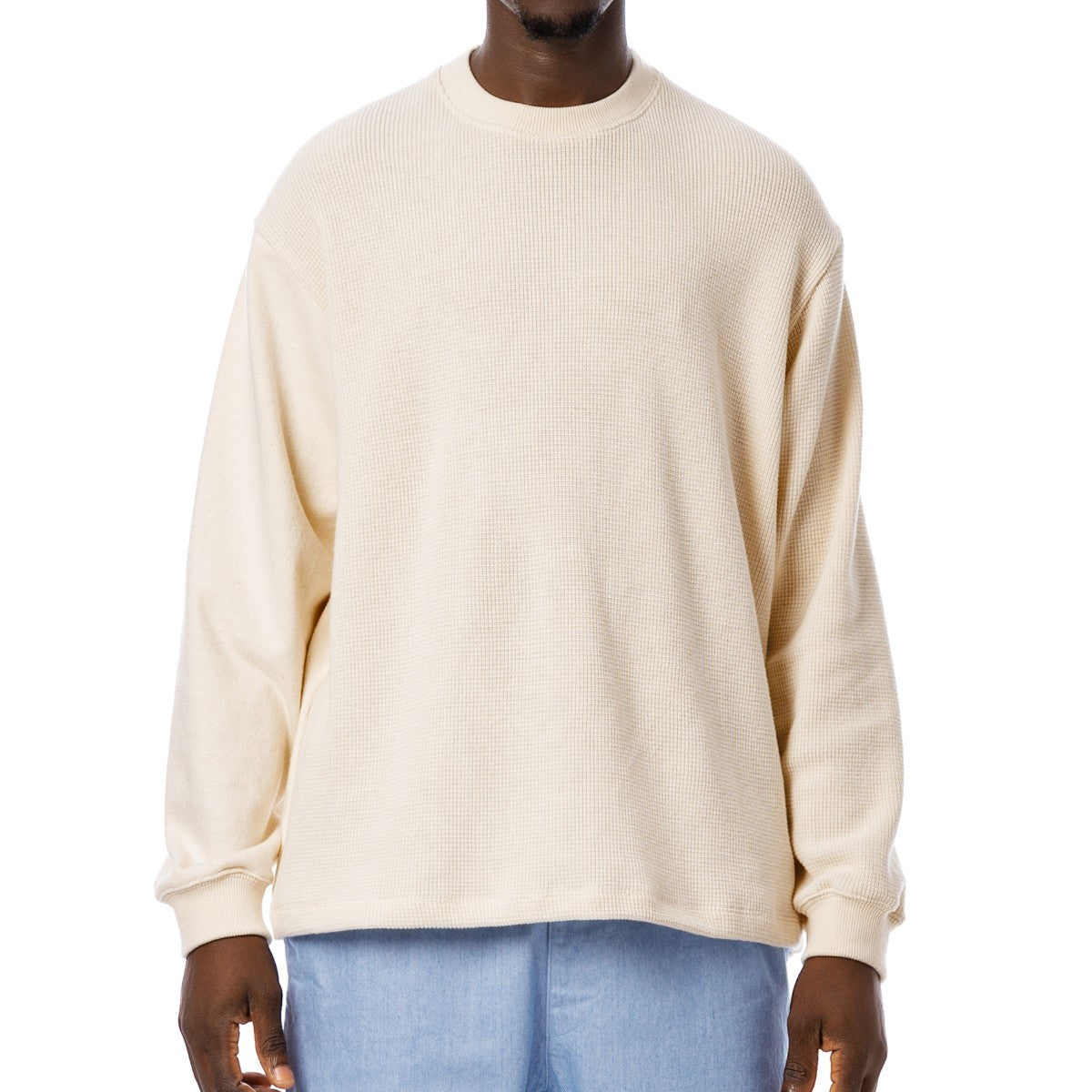 Sandinista 2 Tone Cotton Knit Top - NATURAL