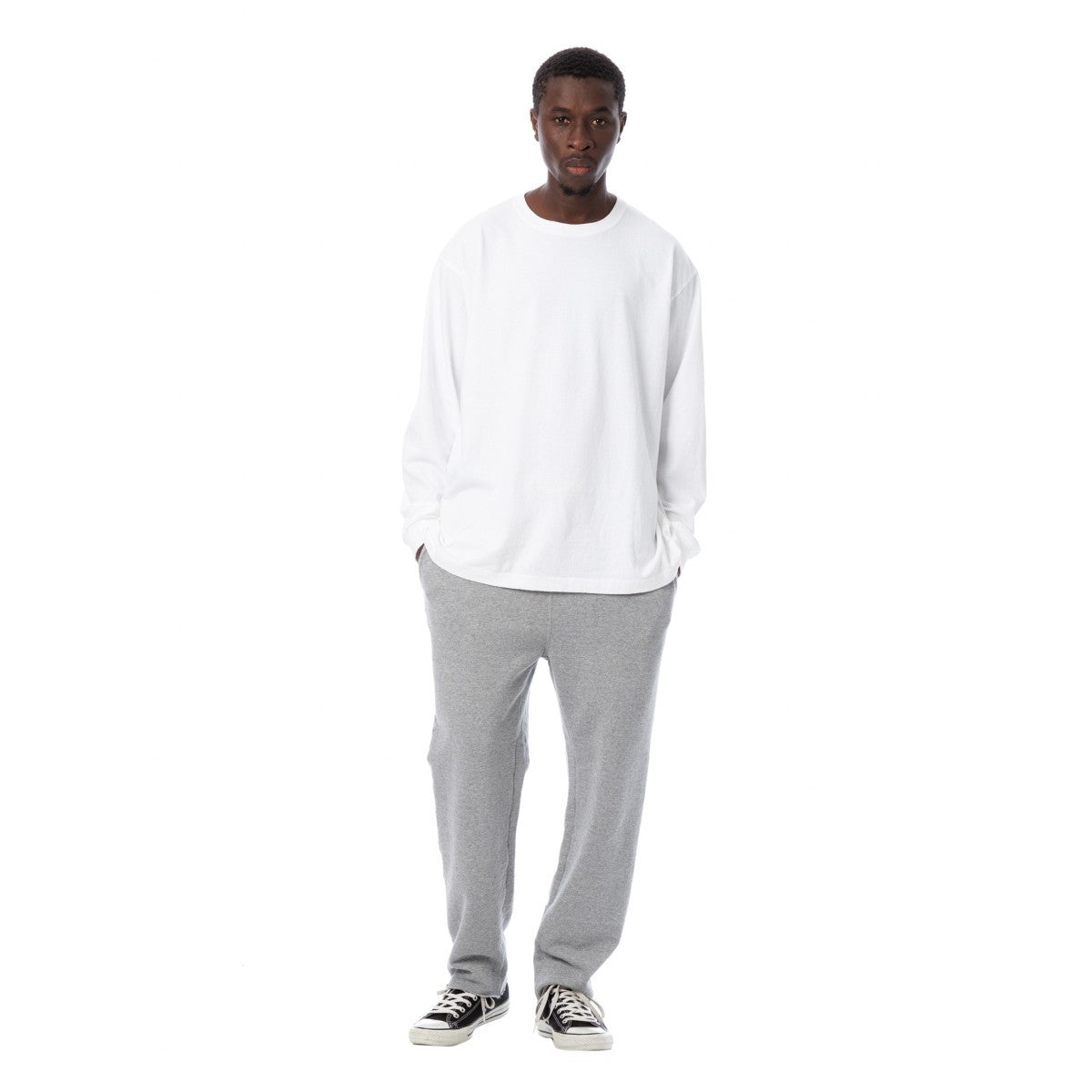 Sandinista American Cotton Sweat Pants - HEATHER GRAY
