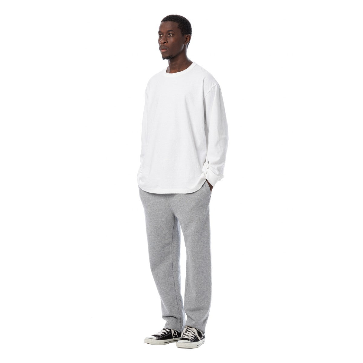 Sandinista American Cotton Sweat Pants - HEATHER GRAY