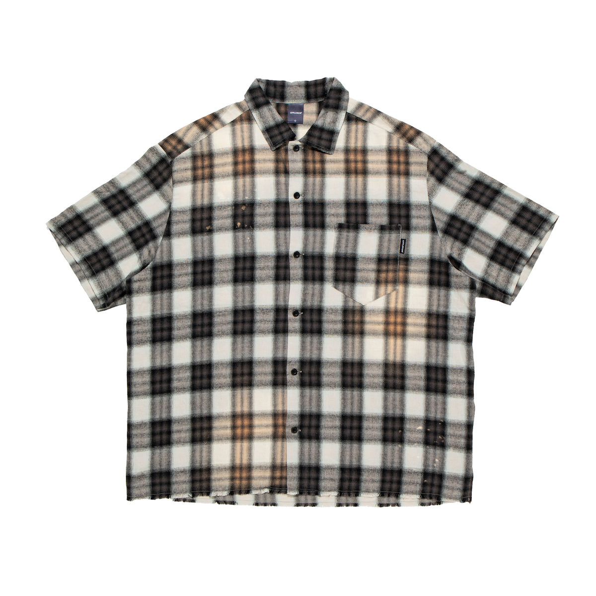 Ombre Check Damage S/S Shirt