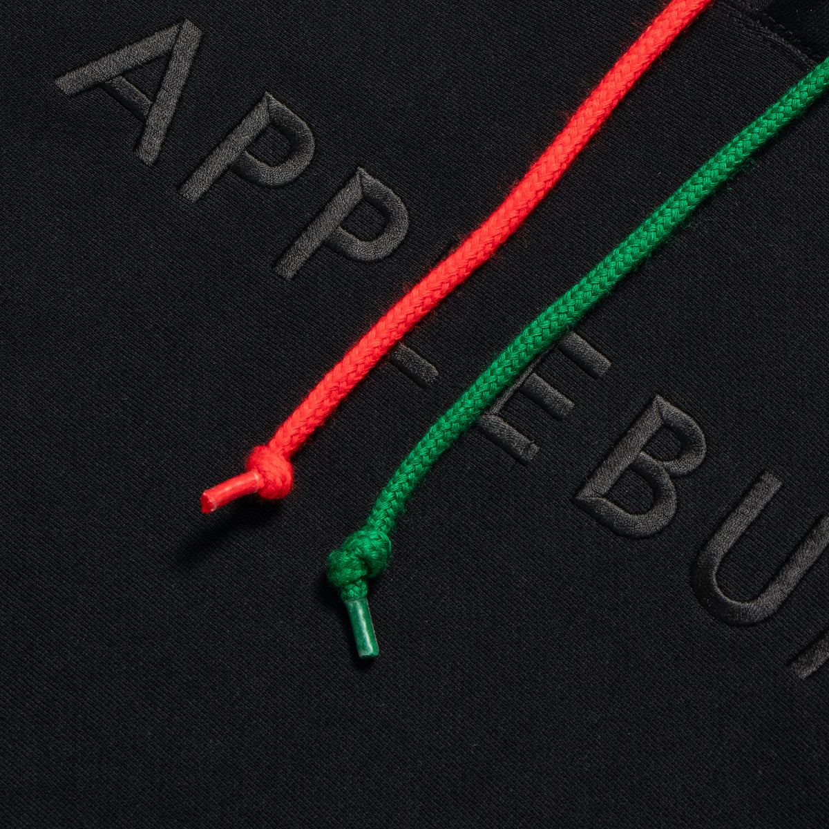 Black Logo Sweat Parka