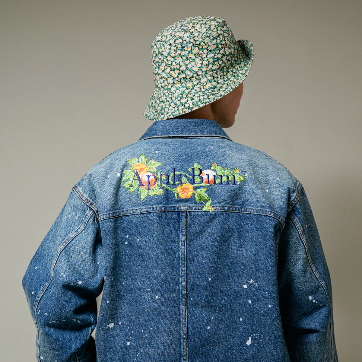 “Apple blossom Logo” Denim Jacket